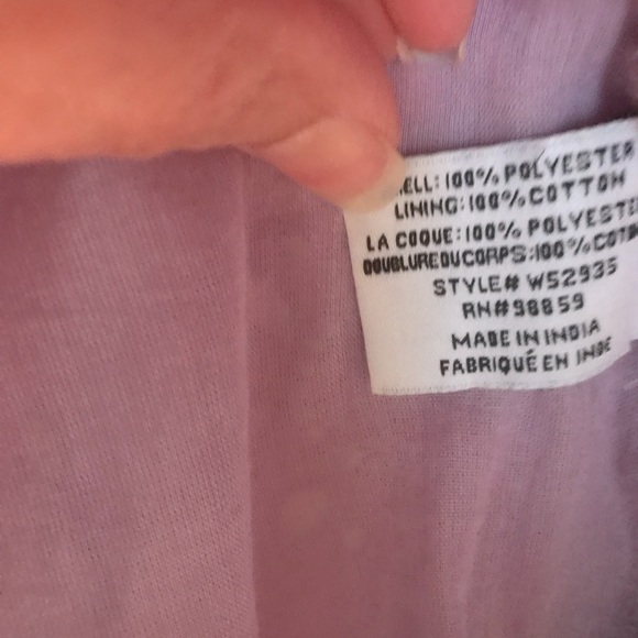 Walter Baker Lilac Eyelet Top with Ruffled Sleeves - Picture 7 of 8